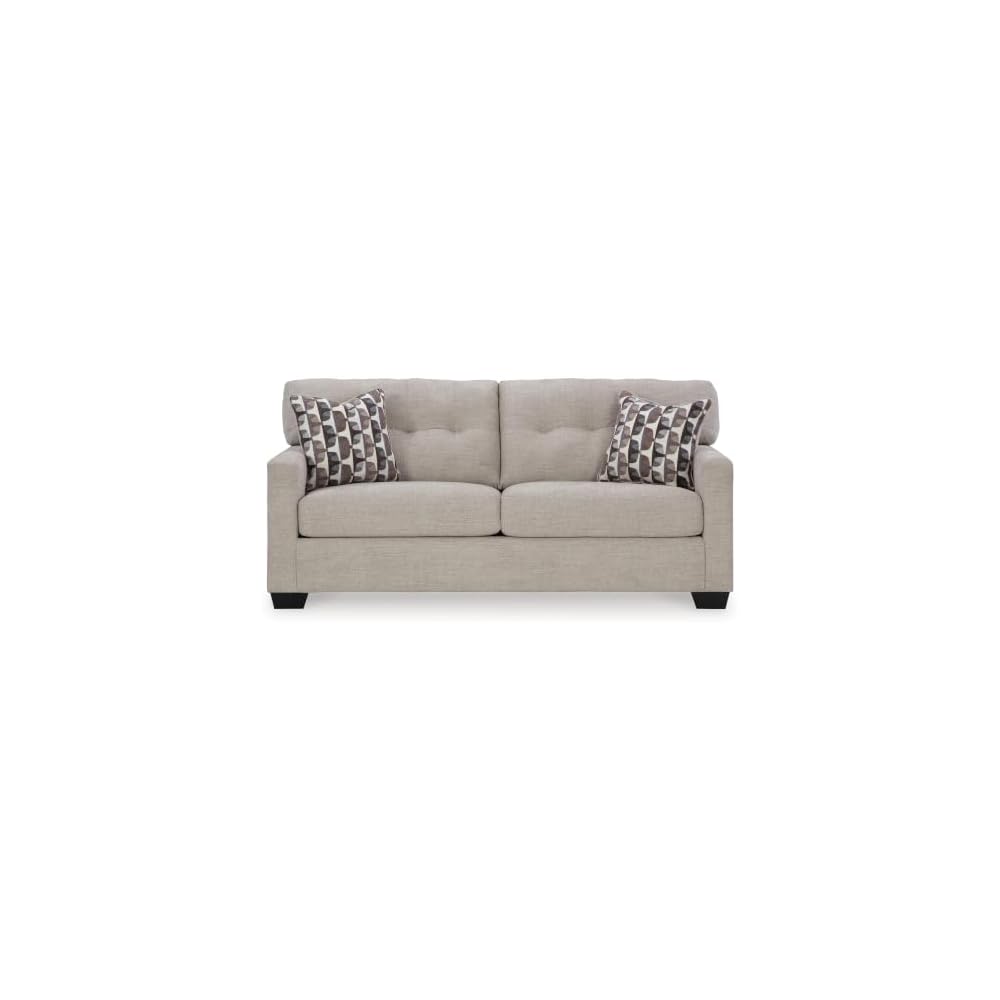 Signature Design by Ashley Mahoney Sofa, Pebble Beige Living Room Couch