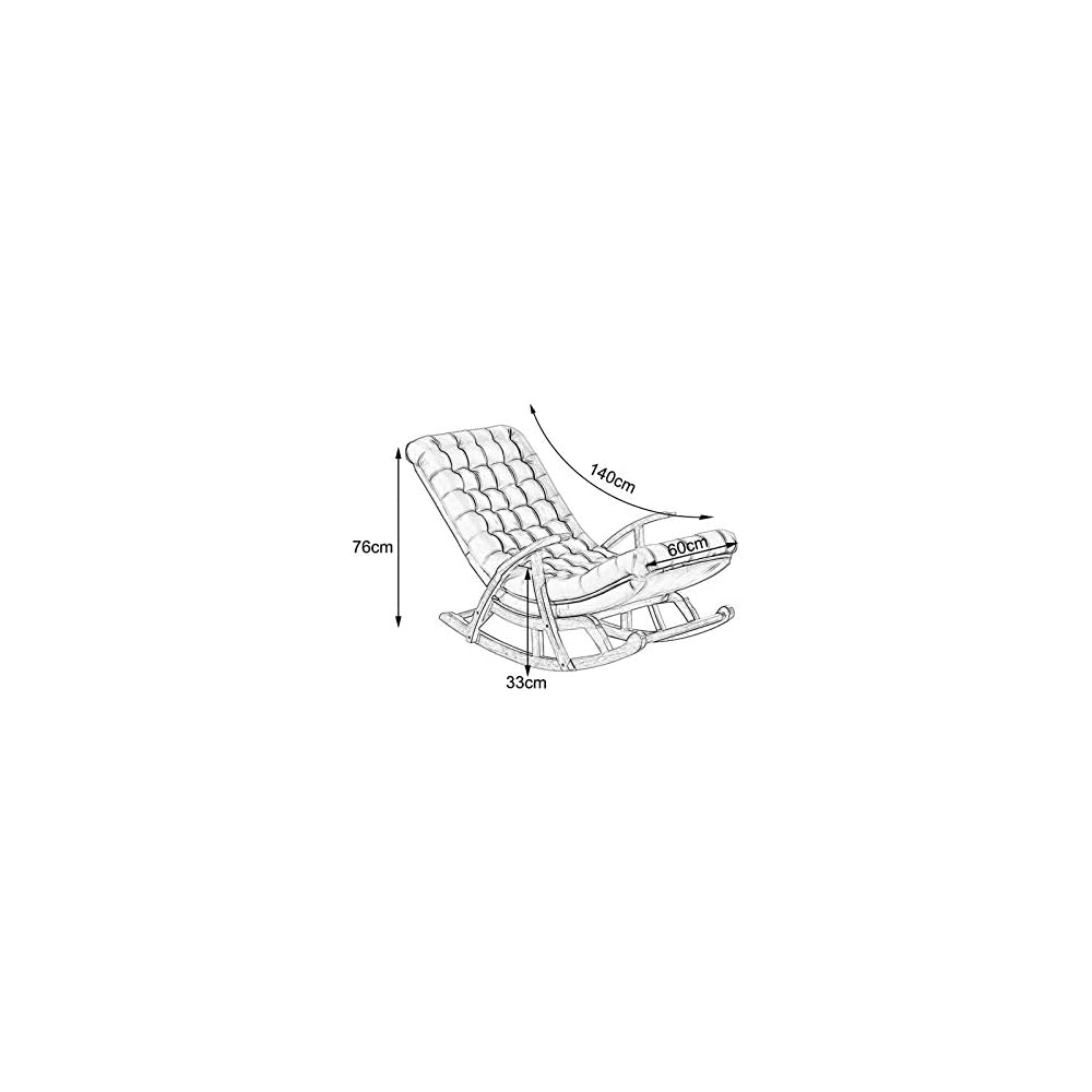 LSLYTQ Rocking Chair Sun Lounger Bedroom Living Room Balcony Reading Chair Coffee Chair Patio Trace Garden Sofa Chair Sun Loung Pregnant Woman Armchair