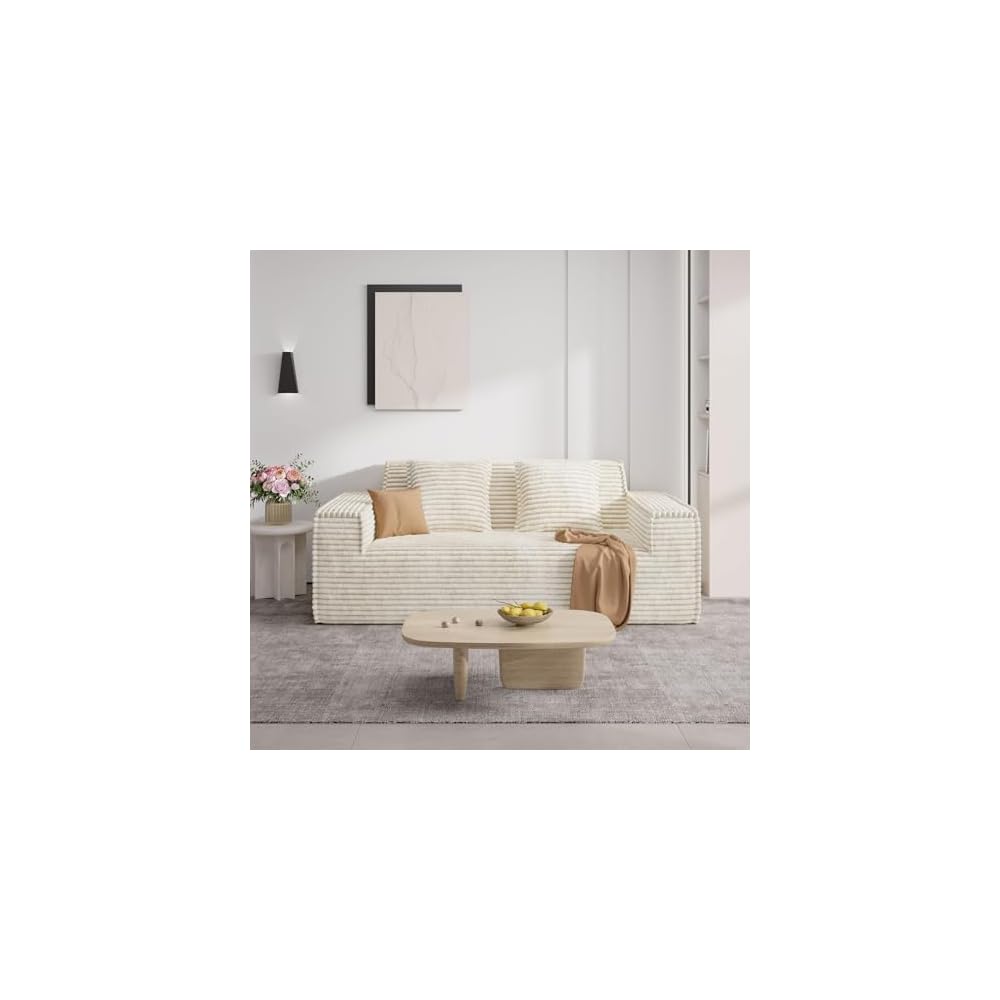 Luxanimarion 75'' Modern Loveseat Sofa, No Assembly Required Comfy Deep Seat Couches 1 pcs for Living Room, Bedroom, Apartment
