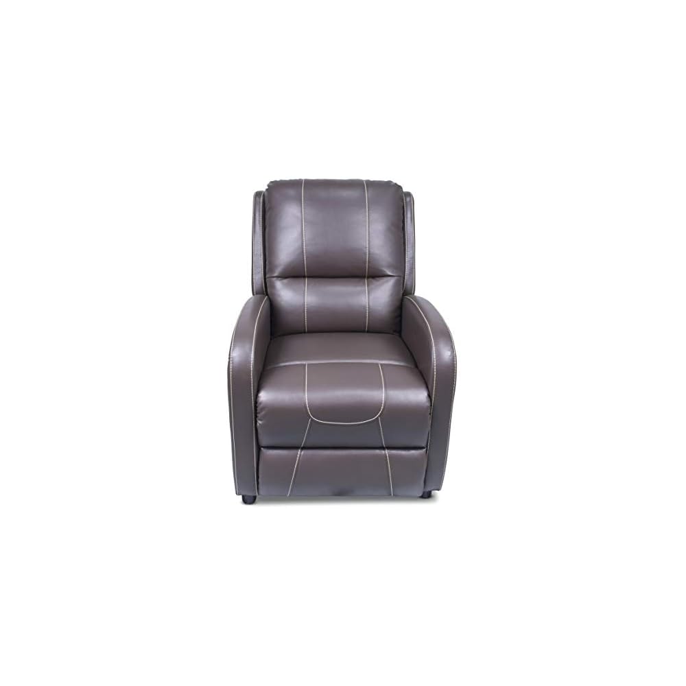 Thomas Payne RV Pushback Recliner, Majestic Chocolate, 27.5" W x 37" D x 36.5" H, Low-Maintenance PolyHyde Upholstery, High-Density Comfort Foam, Fully Reclines to 63" Depth - 377054