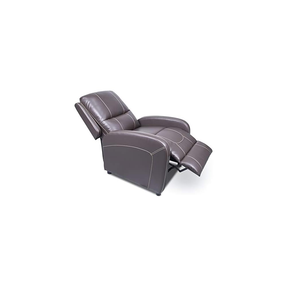 Thomas Payne RV Pushback Recliner, Majestic Chocolate, 27.5" W x 37" D x 36.5" H, Low-Maintenance PolyHyde Upholstery, High-Density Comfort Foam, Fully Reclines to 63" Depth - 377054