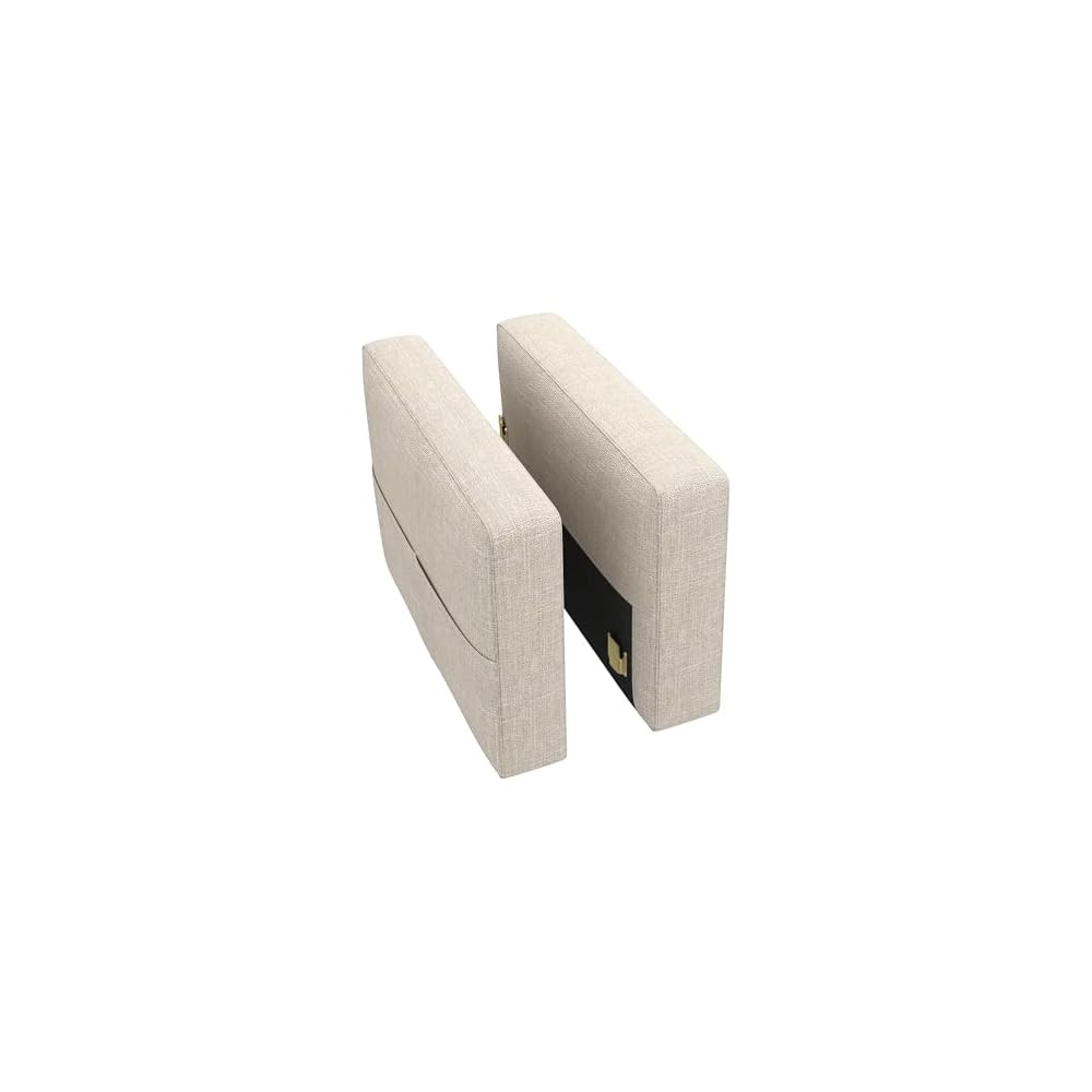 HONBAY Modular Armrest for Sectional Sleeper Sofa, Pair of Armrests for Sectional Modular Couch Bed, Beige