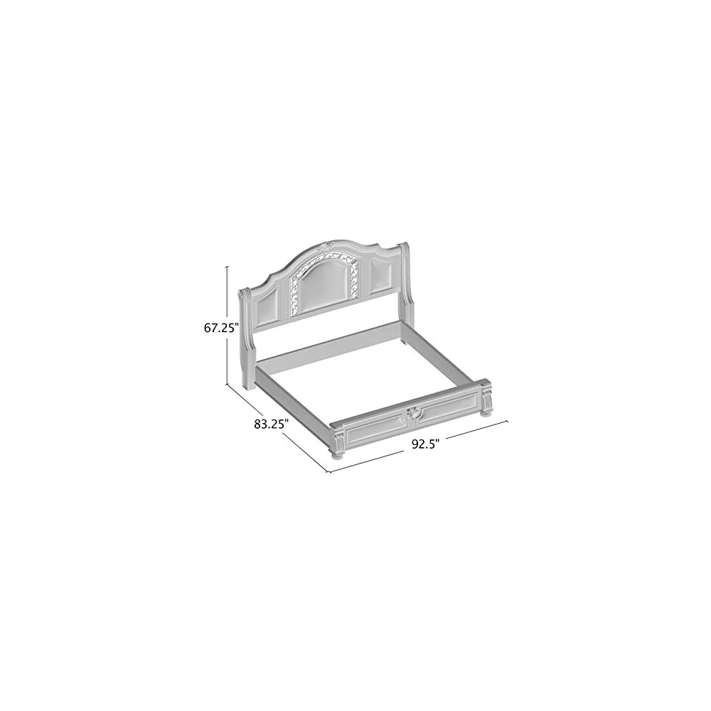 Furniture of America Eleo Solid Wood Panel King Bed in Brown Cherry