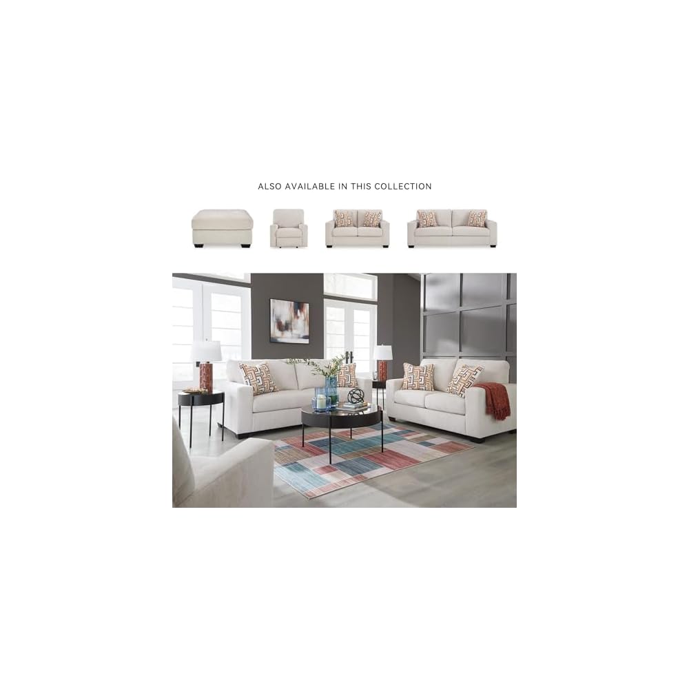 BOWERY HILL Contemporary 85" W x 37" D x 37" H Queen Sleeper Sofa, Polyester Stone Upholstery, Memory Foam Mattress, Solid and Engineered Wood Frame, Faux Wood Finish, Living Room Furniture