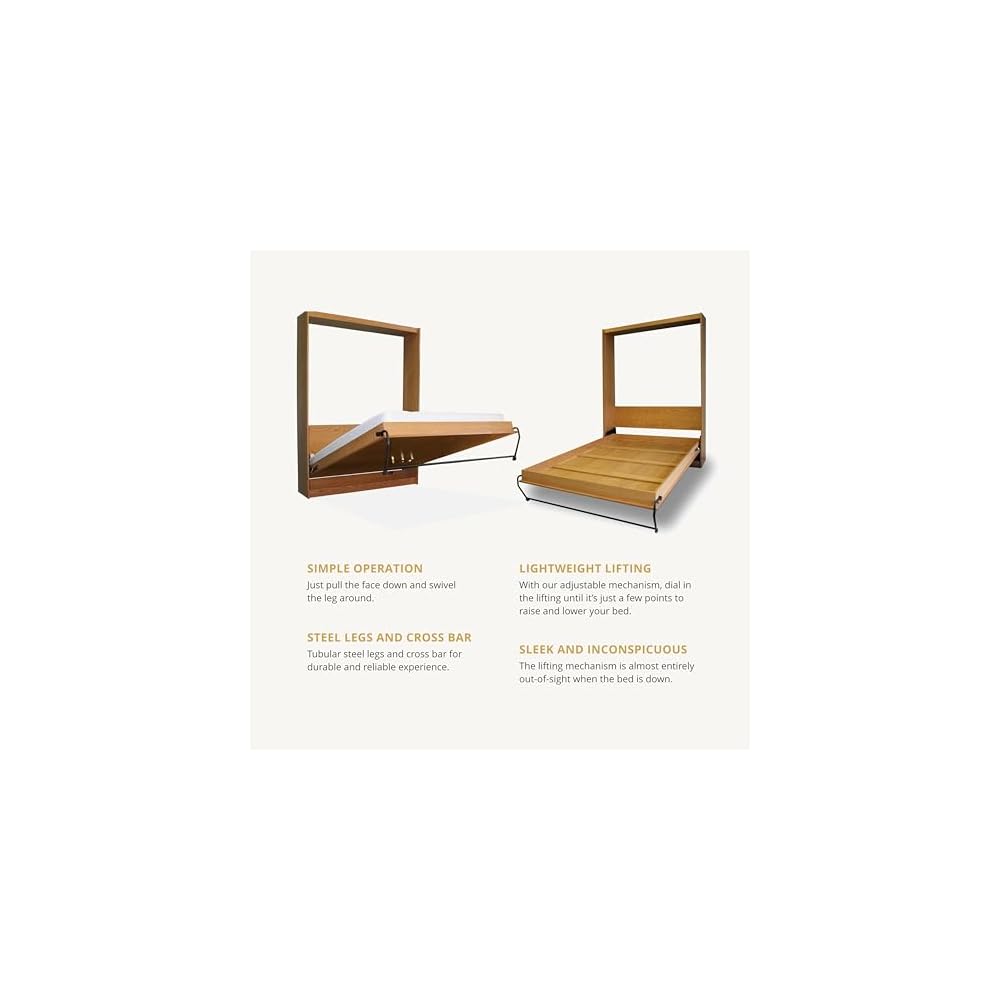 Wilding Wallbeds Murphy Bed Kit King Queen Full Twin Spring Lift Hardware