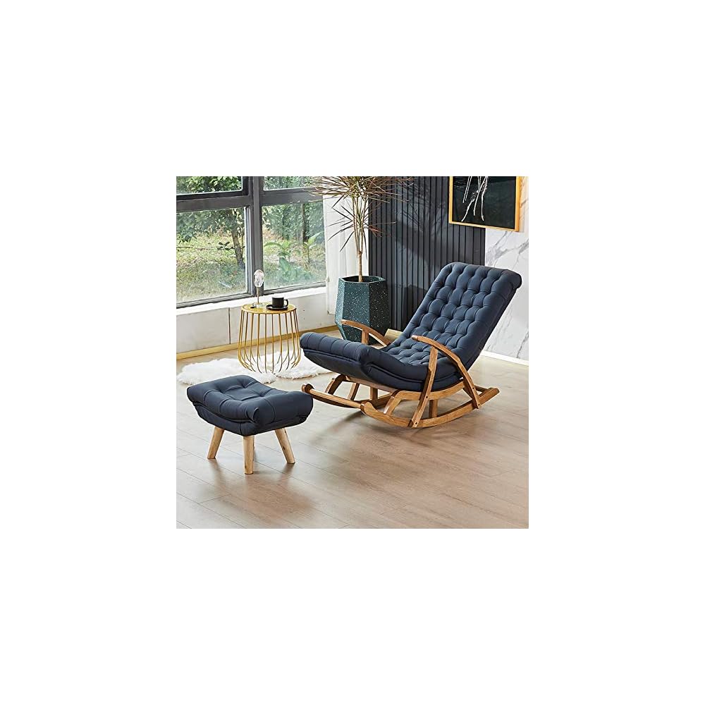 LSLYTQ Rocking Chair Sun Lounger Bedroom Living Room Balcony Reading Chair Coffee Chair Patio Trace Garden Sofa Chair Sun Loung Pregnant Woman Armchair