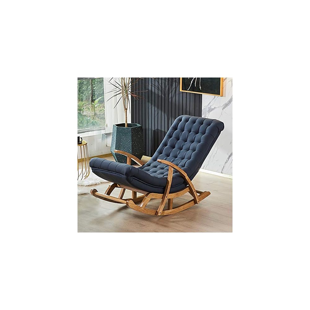 LSLYTQ Rocking Chair Sun Lounger Bedroom Living Room Balcony Reading Chair Coffee Chair Patio Trace Garden Sofa Chair Sun Loung Pregnant Woman Armchair