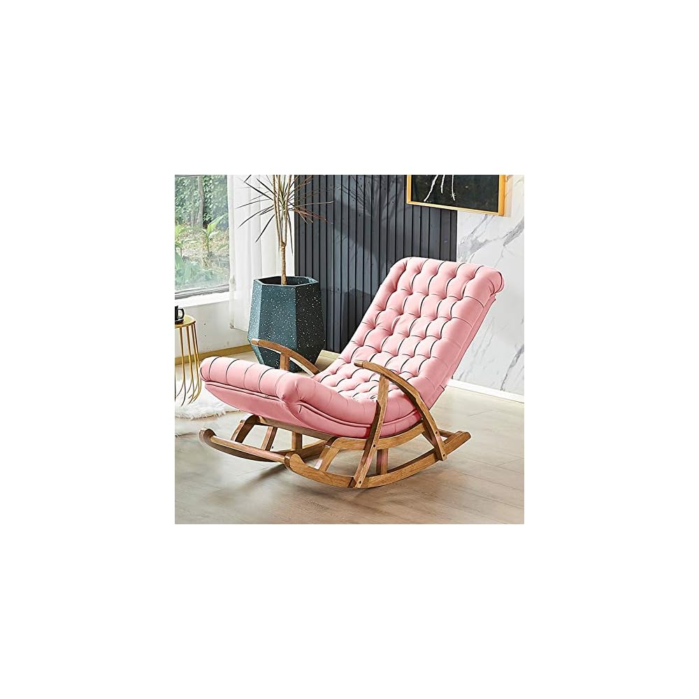 LSLYTQ Rocking Chair Sun Lounger Bedroom Living Room Balcony Reading Chair Coffee Chair Patio Trace Garden Sofa Chair Sun Loung Pregnant Woman Armchair