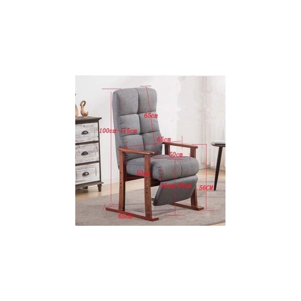 Office Chair Modern Living Room Chair Fabric Upholstered Furniture Lounge Reclining Armchair Accent Chair with Footrest (Color: C) (Color : C) (A)