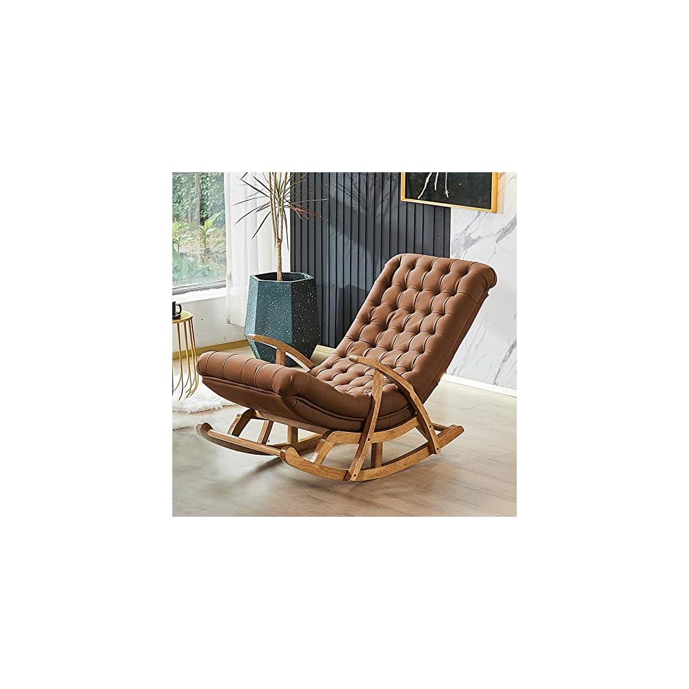 LSLYTQ Rocking Chair Sun Lounger Bedroom Living Room Balcony Reading Chair Coffee Chair Patio Trace Garden Sofa Chair Sun Loung Pregnant Woman Armchair