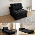 · REDEARTH · Boneless Folding Sofa Bed Floor Couch - No Assembly, Black